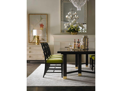 Glenn Armless Dining Side Chair with Fabric Upholstery