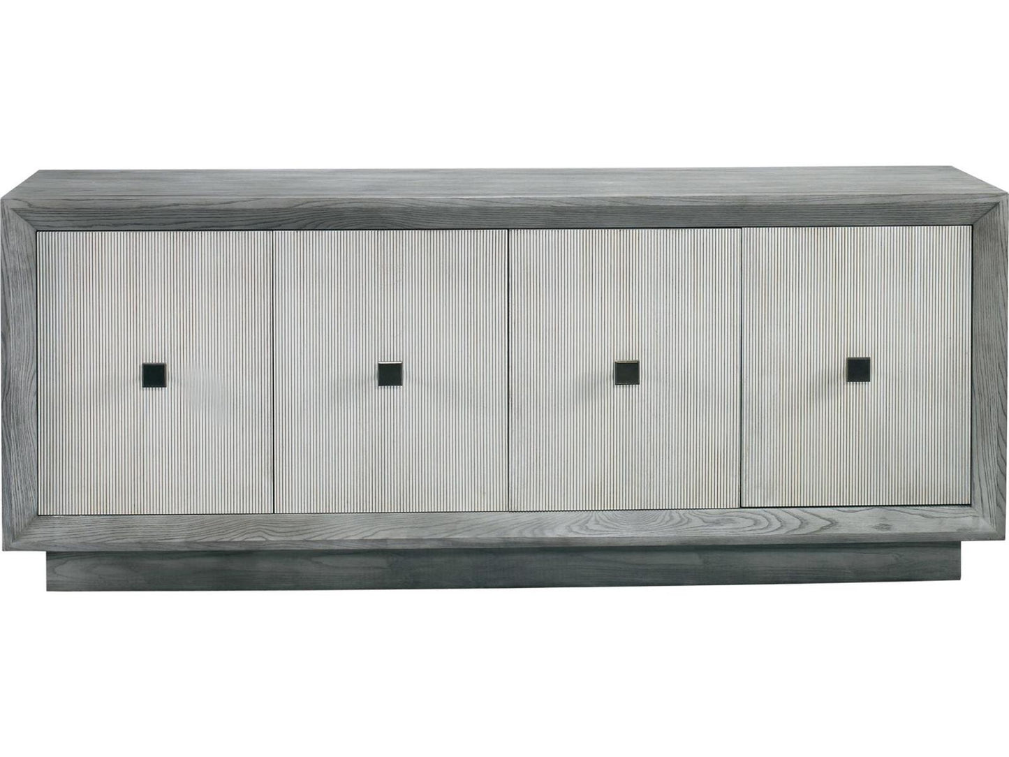 Workshop Alastair 80-Inch Sideboard Mineral Washed Linen with Bronze Hardware