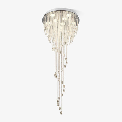 Luminara Spiral Crystal Chandelier