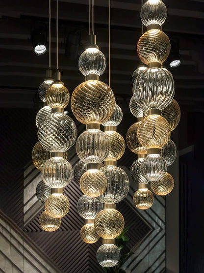 Luminara Stacked Glass Pendant