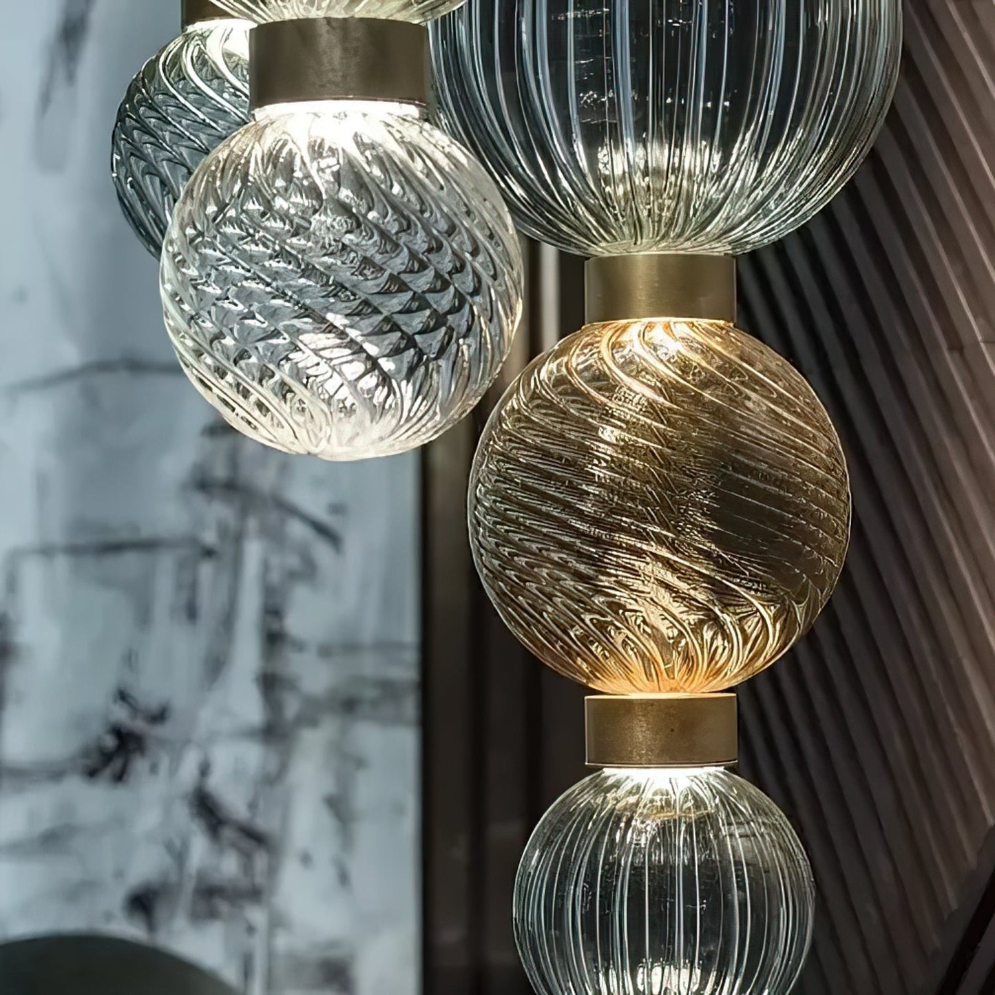 Luminara Stacked Glass Pendant