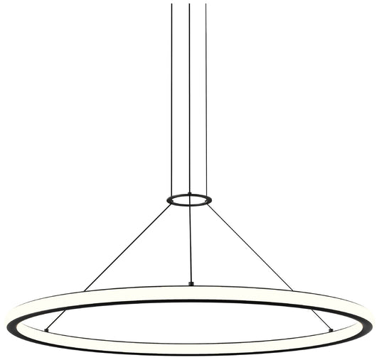 Luna 36" Round LED Pendant w/ 20' Cord (2700K) - Satin Black