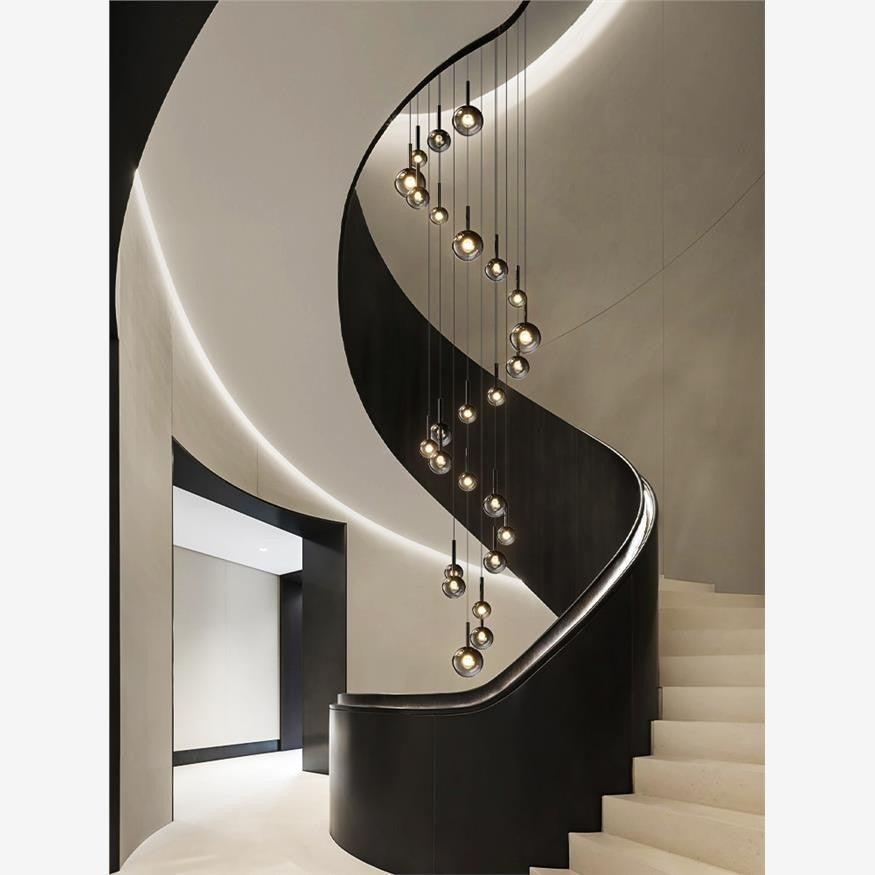 Luxury Glass Staircase Chandelier