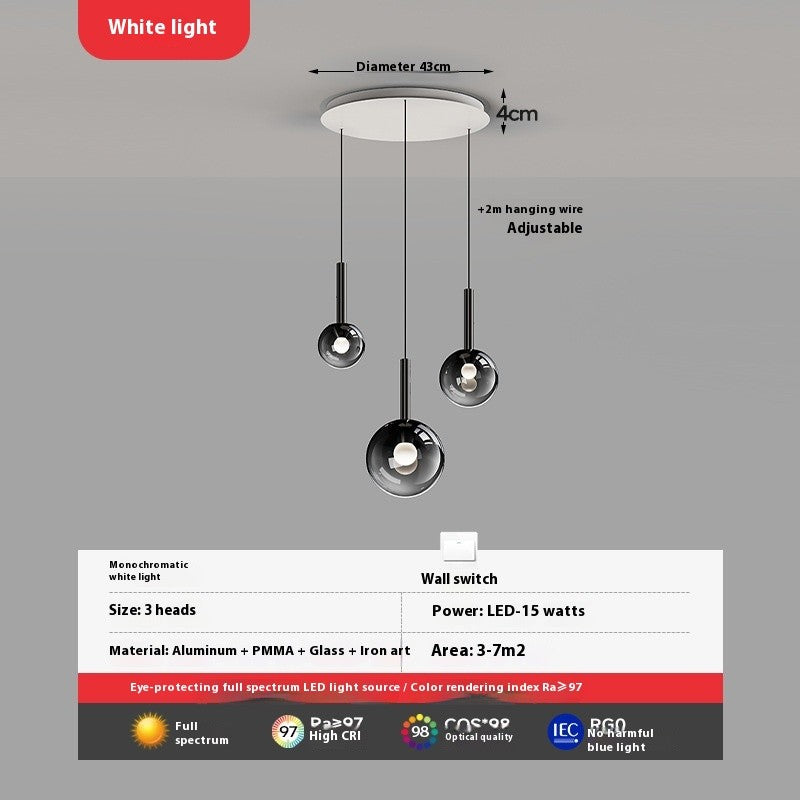 Luxury Glass Staircase Chandelier