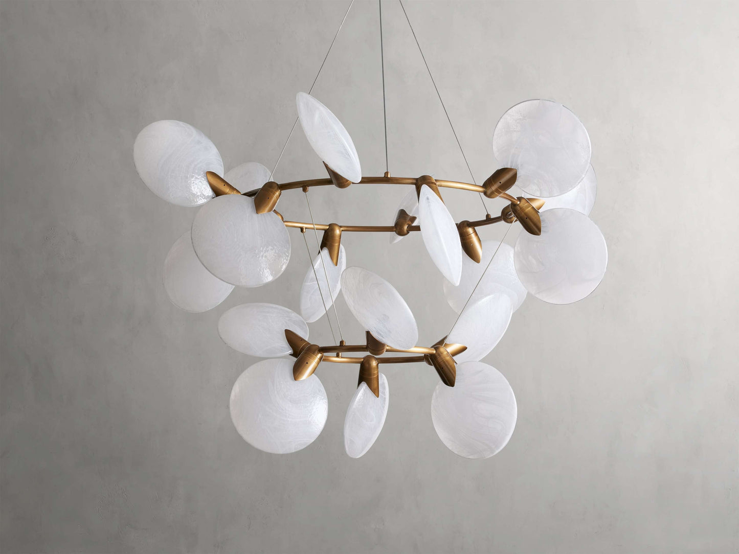 Lysera Petal Glass Statement Chandelier