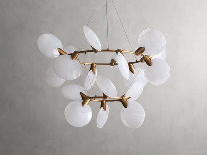 Lysera Petal Glass Statement Chandelier