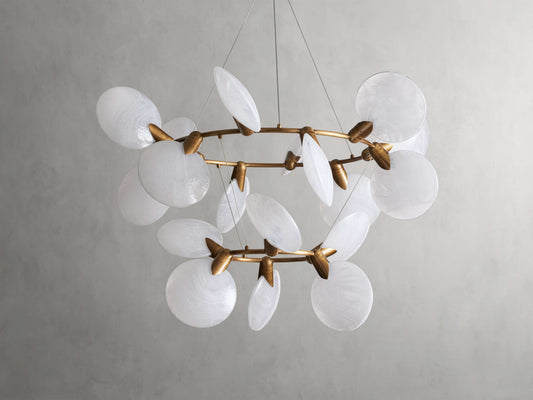 Lysera Petal Glass Statement Chandelier