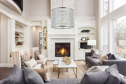 Madison 12 Lt Polished Nickel Chandelier Clear