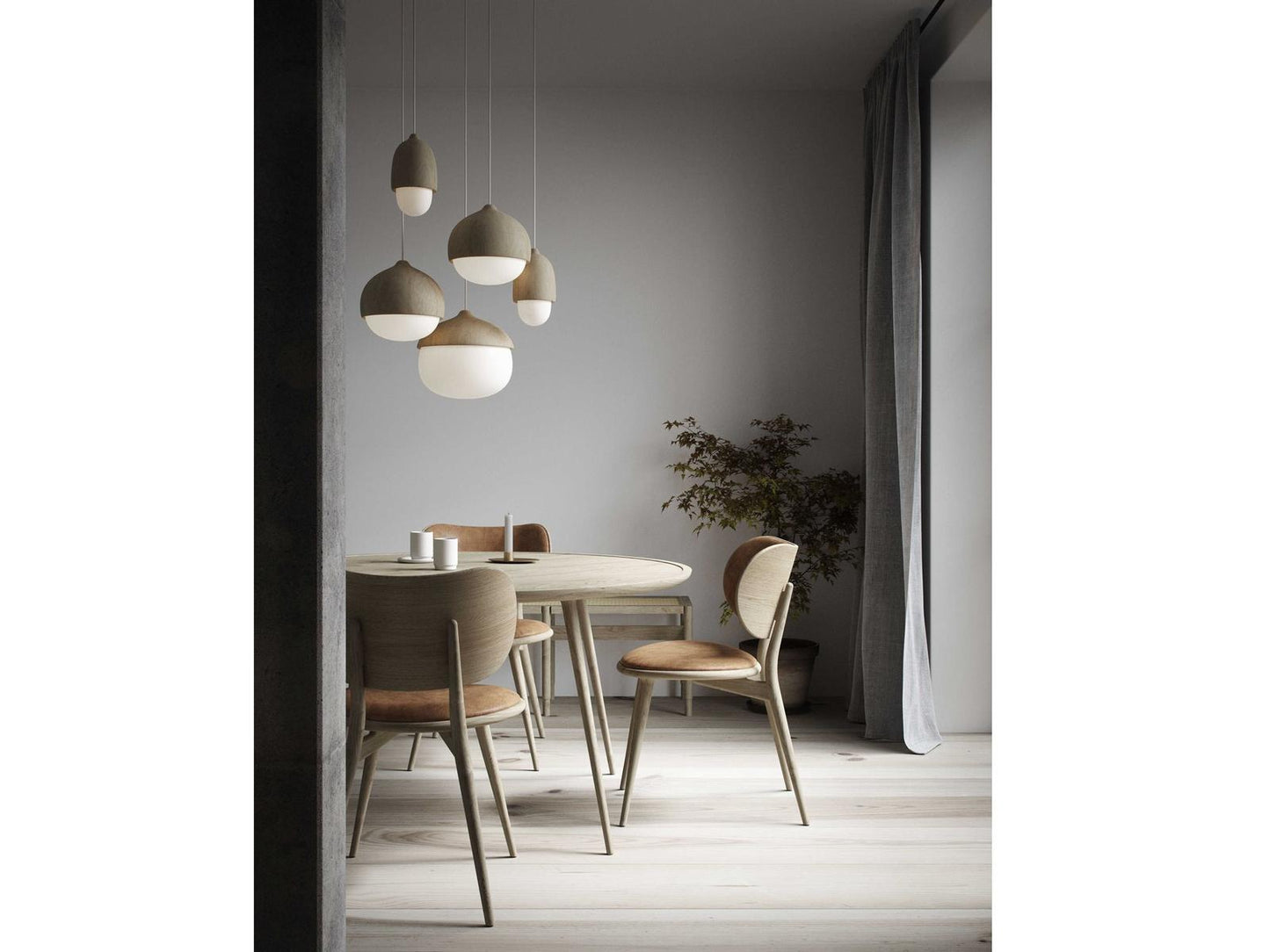 Leather Brown Upholstered Side Dining Chair