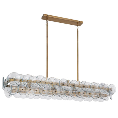 Loren 4 Light 54" Wide Linear Pendant