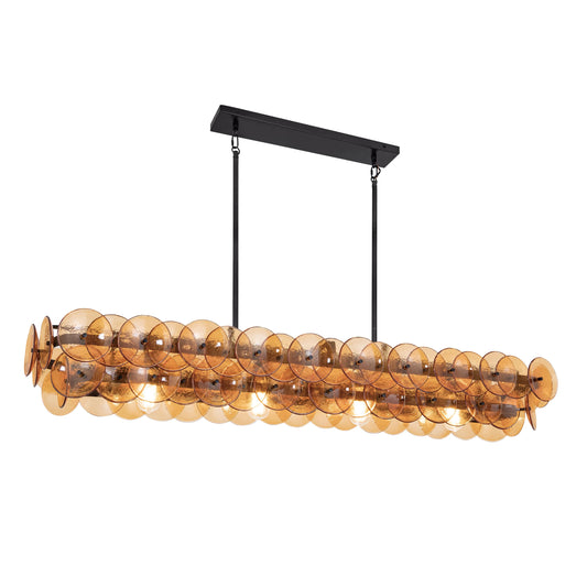Loren 4 Light 54" Wide Linear Pendant