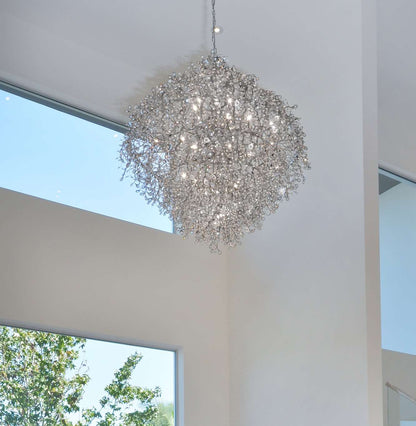 Comet 13 Light 35" Pendant with Crystal Accents