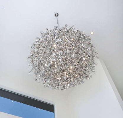 Comet 13 Light 35" Pendant with Crystal Accents