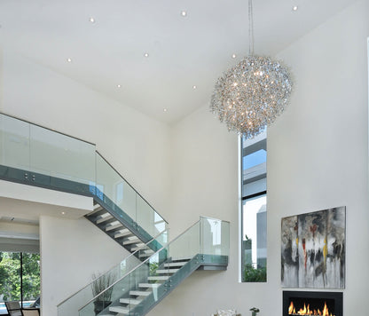 Comet 13 Light 35" Pendant with Crystal Accents