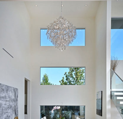 Comet 13 Light 35" Pendant with Crystal Accents