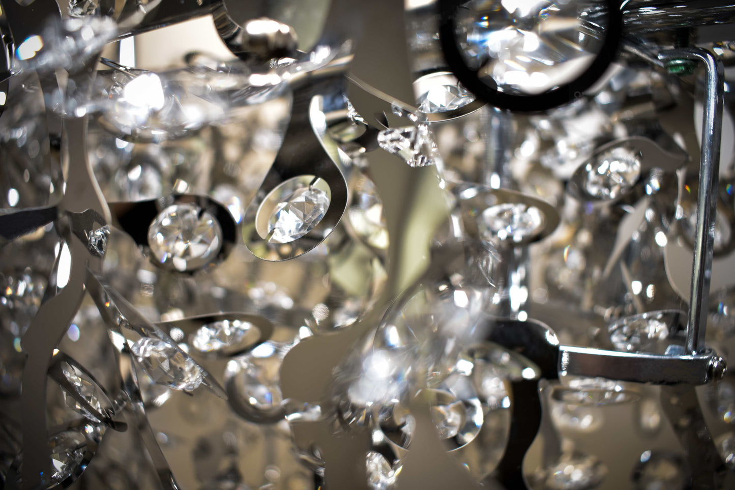 Comet 21 Light 50" Beveled Crystal Glass Pendant