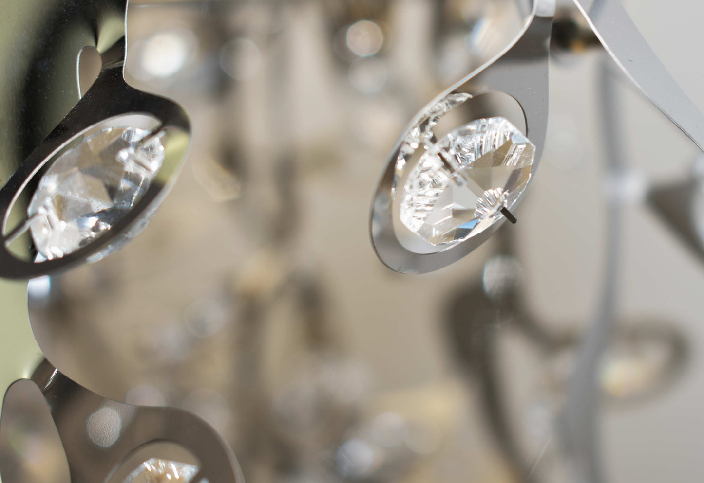 Comet 21 Light 50" Beveled Crystal Glass Pendant