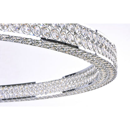 Maxim Eternity 40" Adjustable Ring LED Crystal Pendant