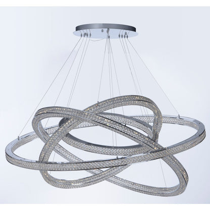 Maxim Eternity 60" Adjustable Ring LED Crystal Pendant
