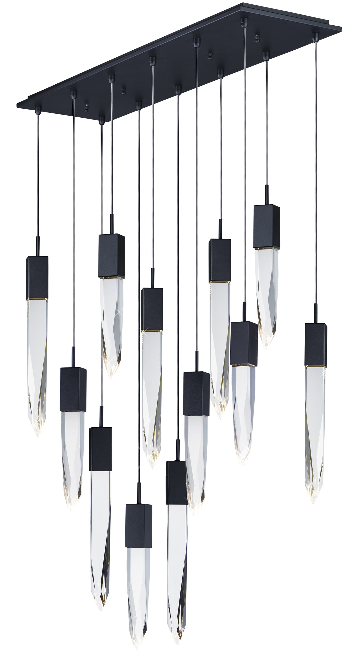 Quartz 12 Light 39" Wide LED Linear Pendant