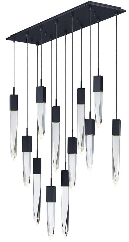 Quartz 12 Light 39" Wide LED Linear Pendant