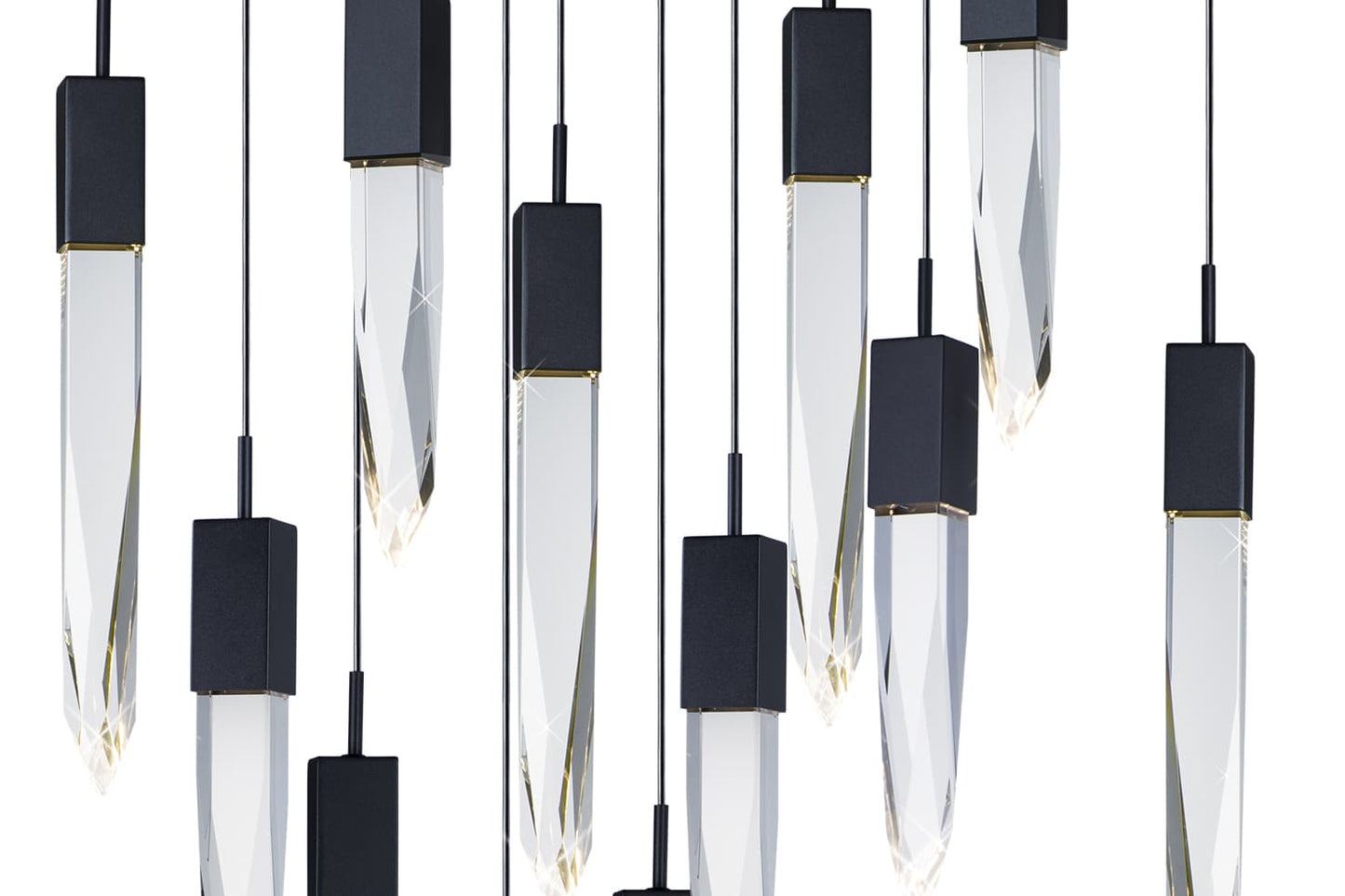 Quartz 12 Light 39" Wide LED Linear Pendant