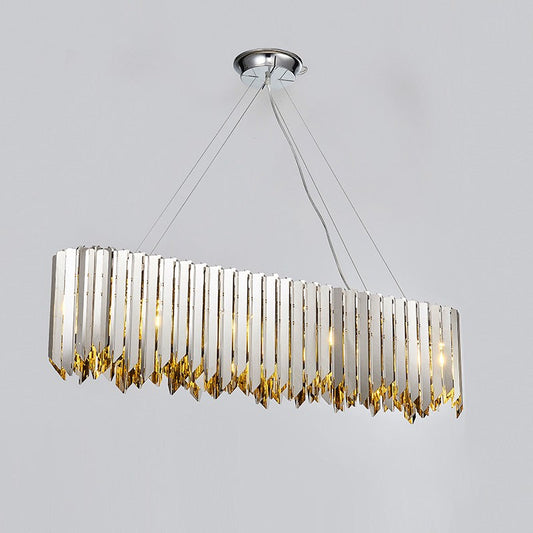 Modern design chrome metal 10 lights chandelier