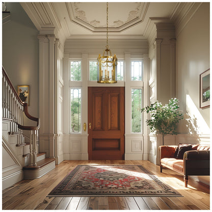 Metropolitan 4-Light 15.25-in Dore Gold Foyer Pendant with Glass Shade