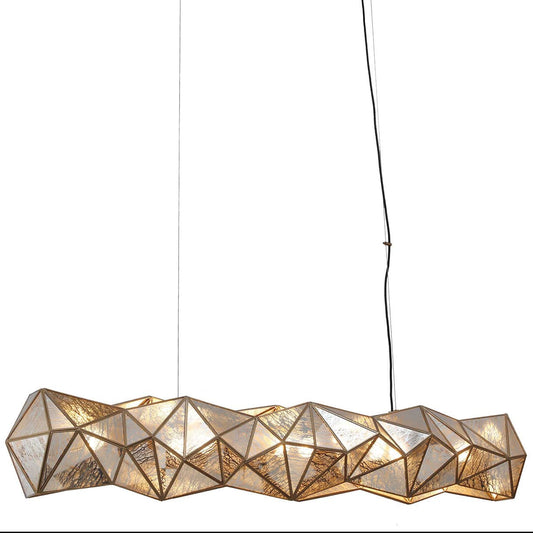 Geo-Gem 6 Light 62" Wide Linear Chandelier
