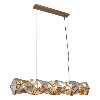 Geo-Gem 6 Light 62" Wide Linear Chandelier