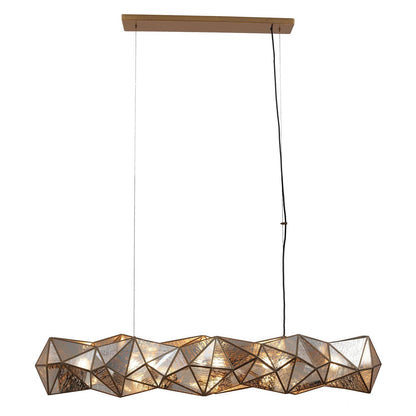Geo-Gem 6 Light 62" Wide Linear Chandelier