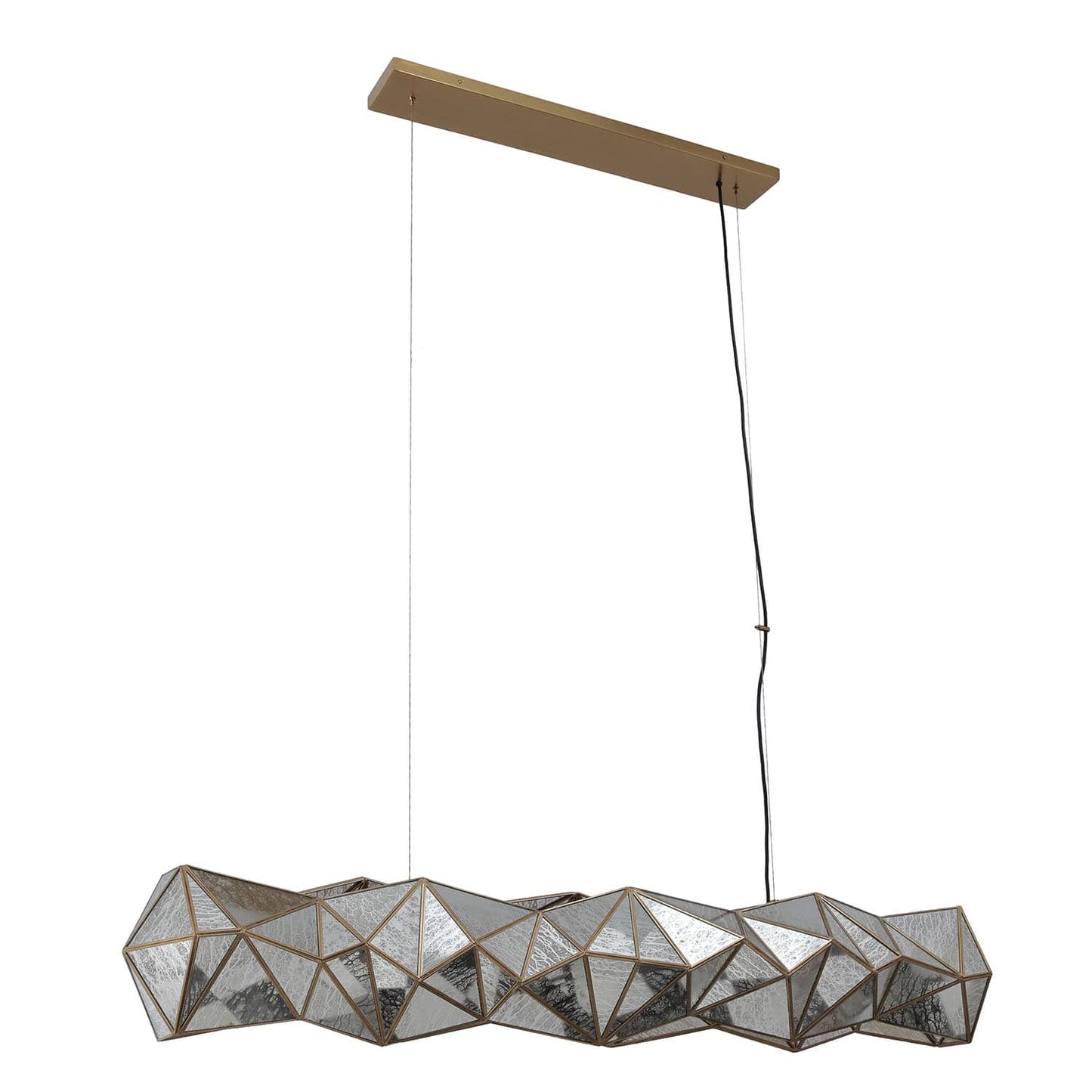 Geo-Gem 6 Light 62" Wide Linear Chandelier