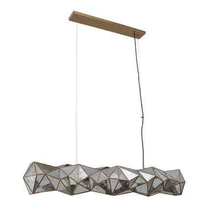 Geo-Gem 6 Light 62" Wide Linear Chandelier