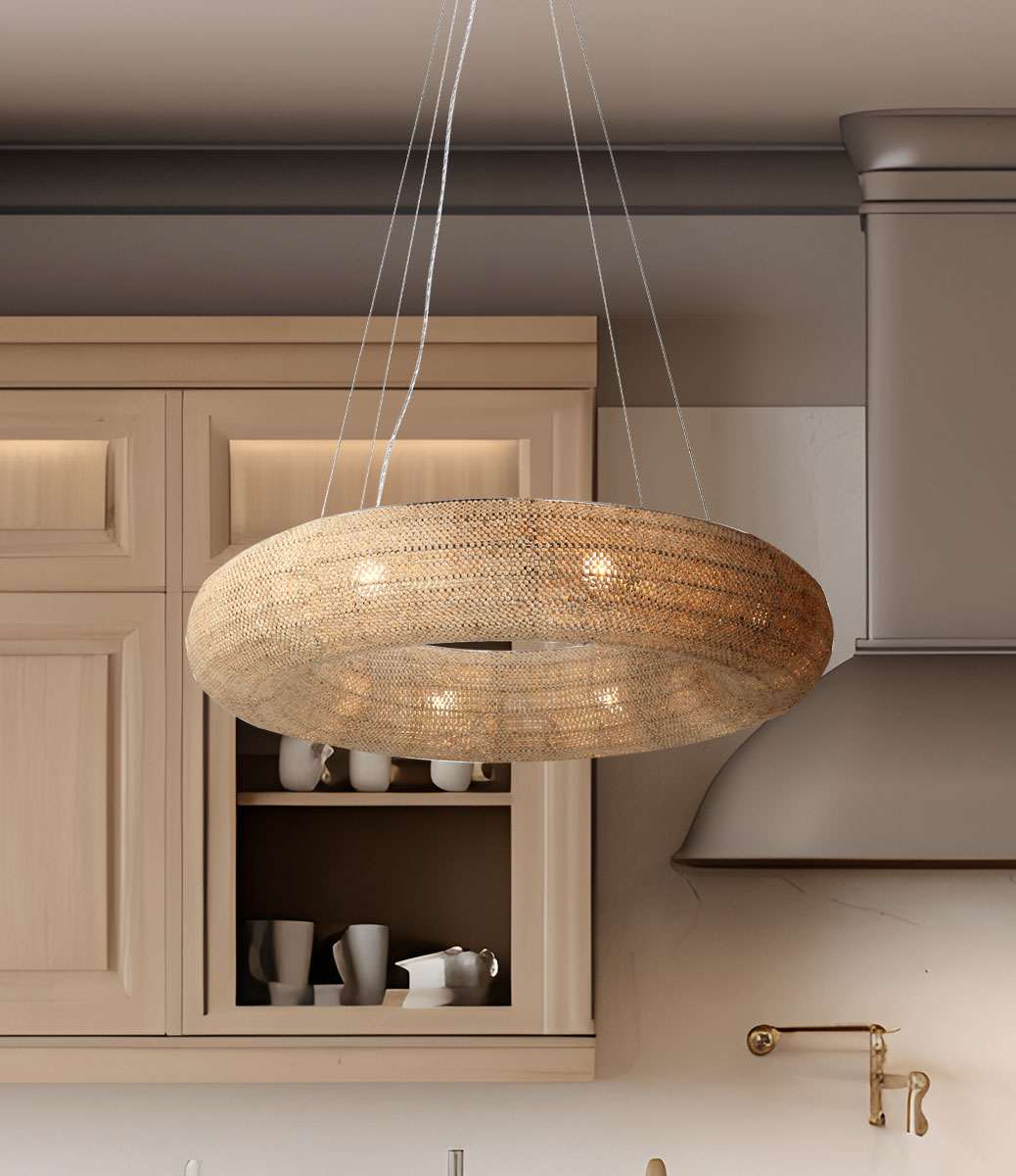 Copra 8 Light 36" Wide Ring Chandelier