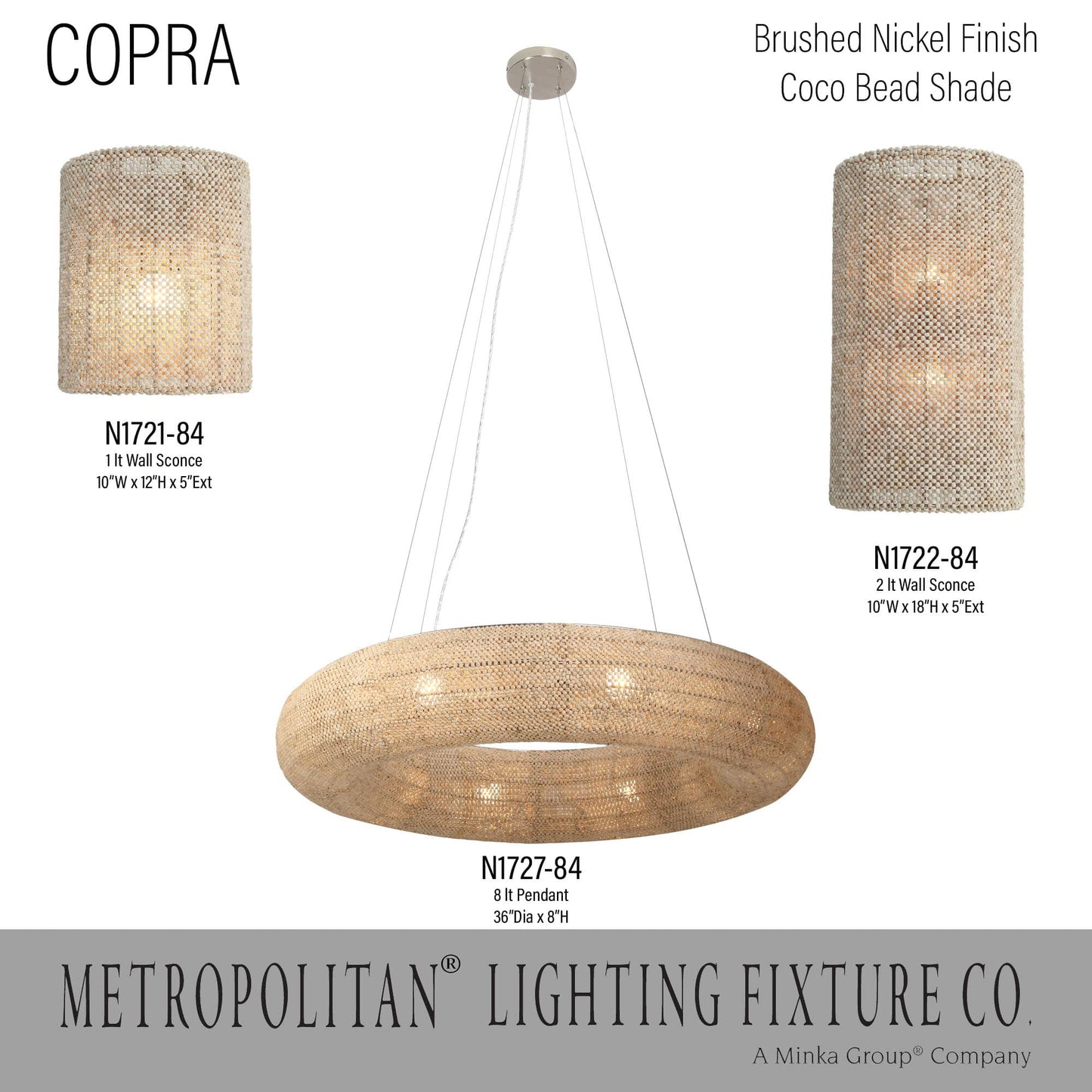 Copra 8 Light 36" Wide Ring Chandelier