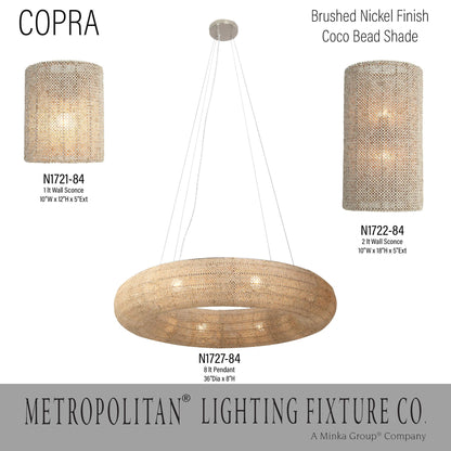 Copra 8 Light 36" Wide Ring Chandelier
