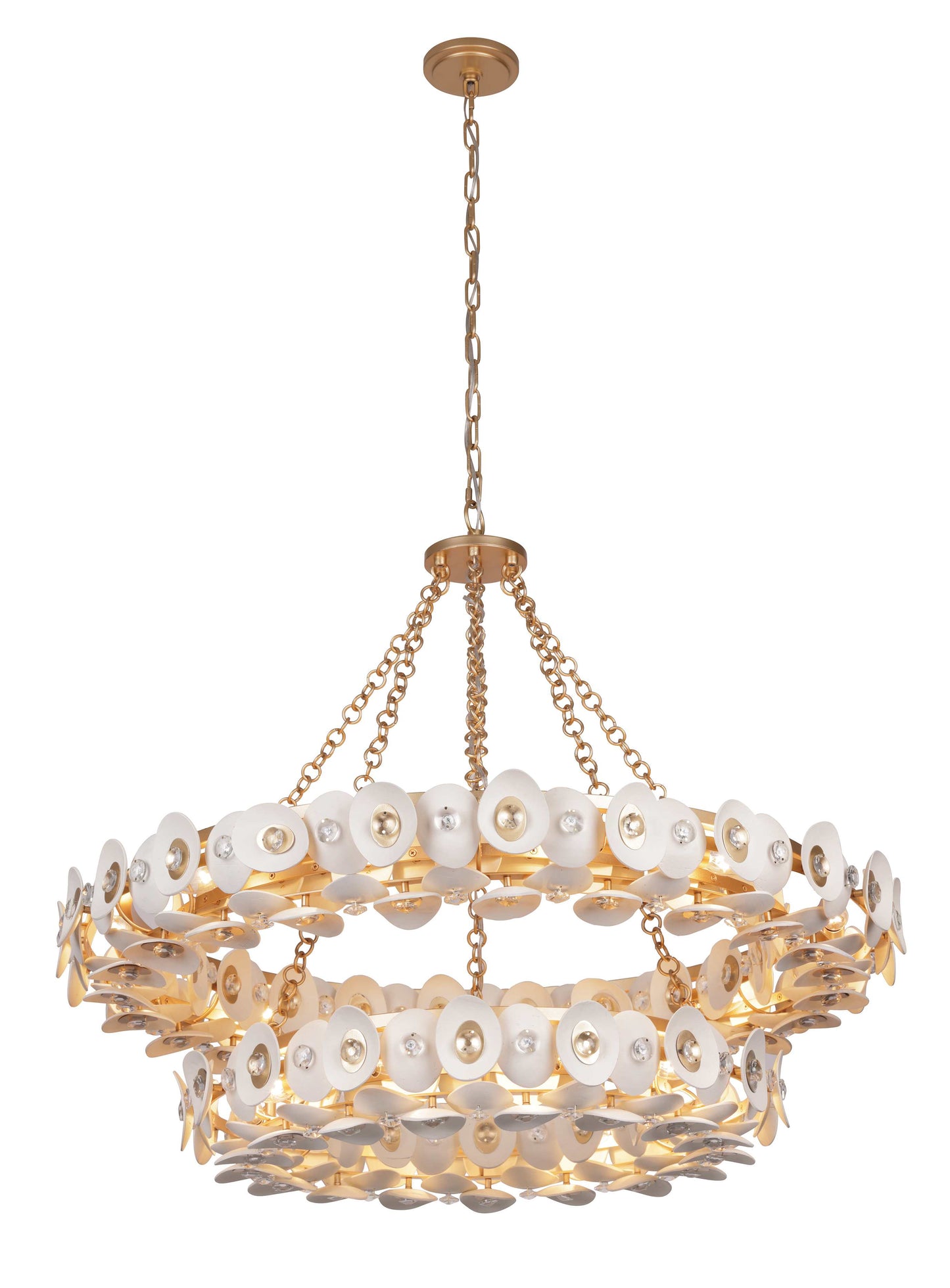 Niu 22 Light 39" Wide Ring Chandelier