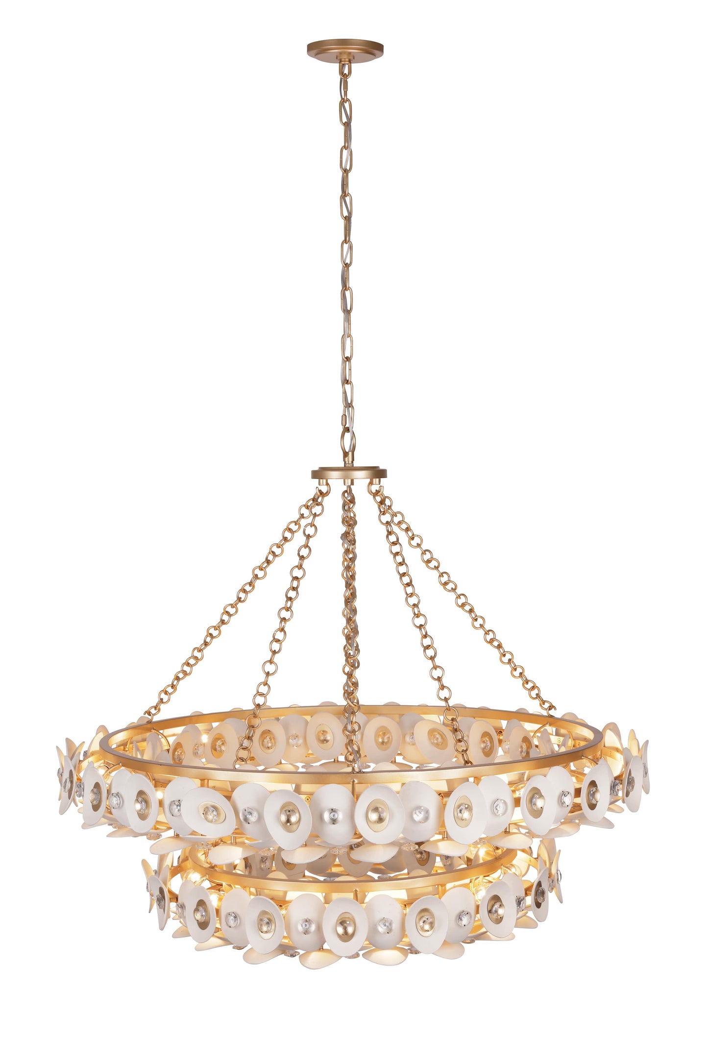 Niu 22 Light 39" Wide Ring Chandelier
