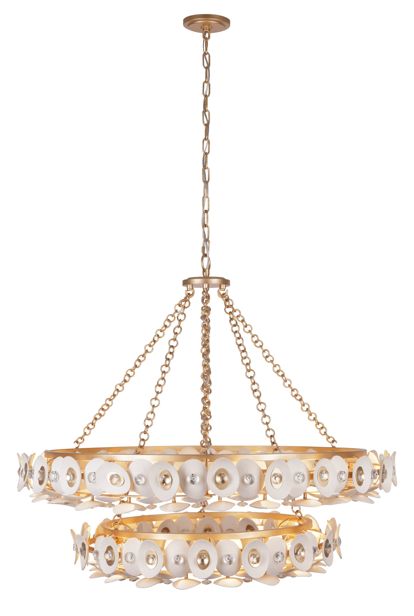 Niu 22 Light 39" Wide Ring Chandelier