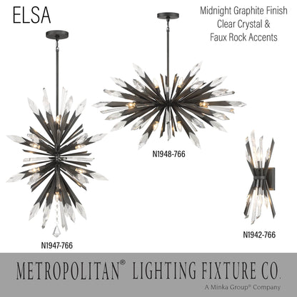 Elsa 12 Light 26" Wide Crystal Pendant