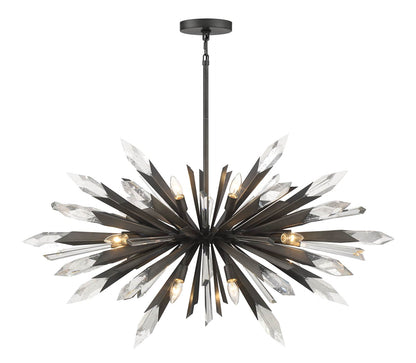 Elsa 12 Light 42" Wide Crystal Pendant
