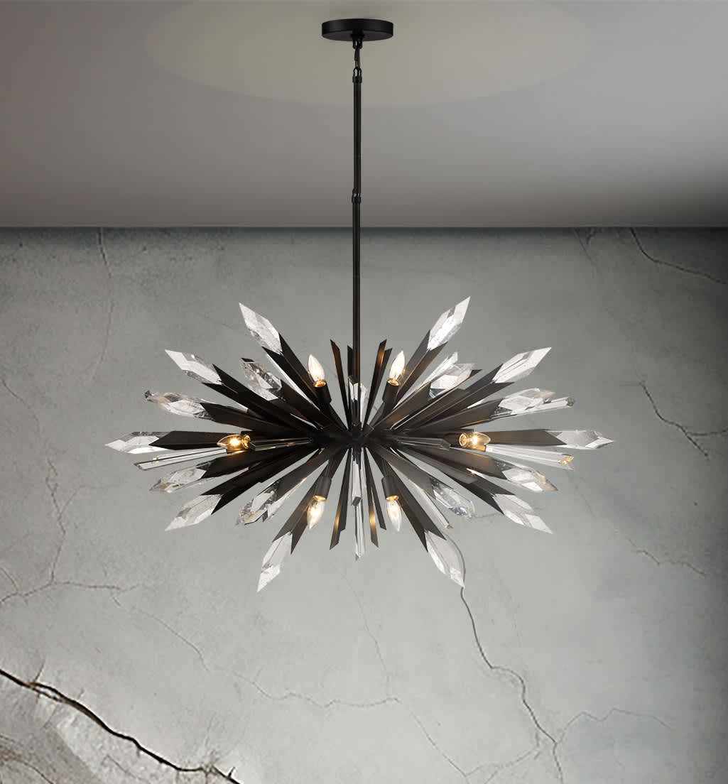 Elsa 12 Light 42" Wide Crystal Pendant