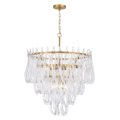 Metropolitan Glassara 10 Light 32" Wide Waterfall Chandelier
