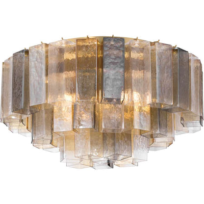 Metropolitan Torvento 7 Light 28" Wide Flush Mount Waterfall Ceiling Fixture