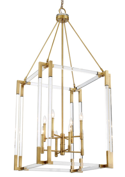 Prima Vista 8 Light 27" Wide Taper Candle Pendant