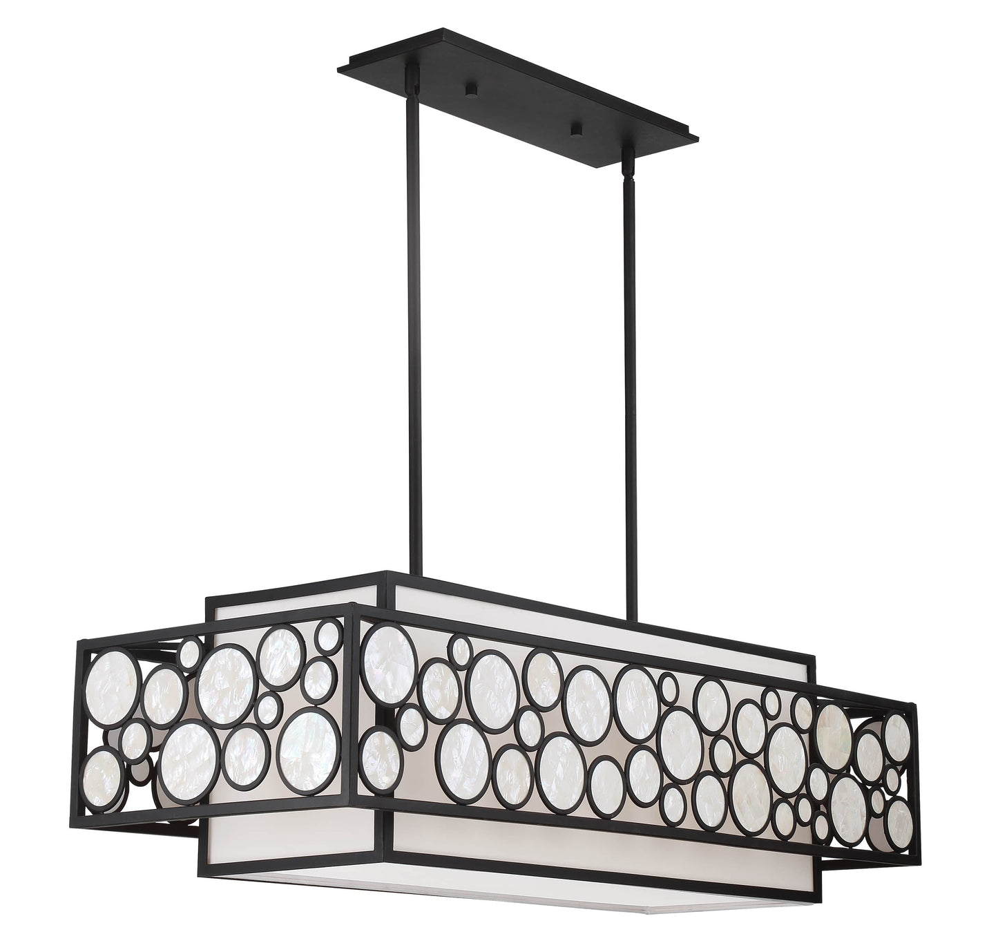 Mosaic 4 Light 42" Wide Linear Chandelier