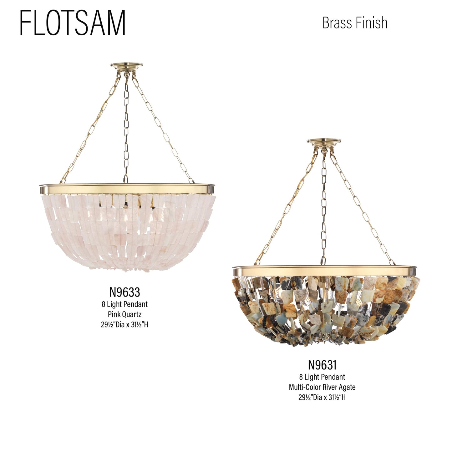 Flotsam 8 Light 30" Wide Pendant