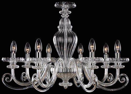 8 Light 1 Tier Candle Style Chandelier from the Metropolitan Collection