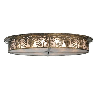 Mountain Pine 12 Light 72" Wide Semi-Flush Drum Ceiling Fixture