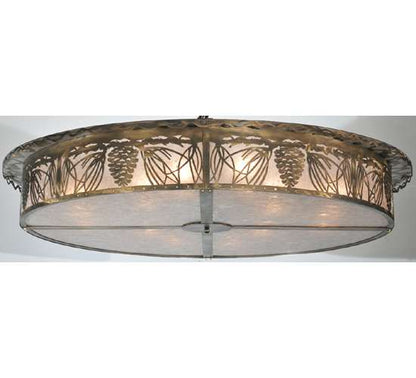 Mountain Pine 12 Light 72" Wide Semi-Flush Drum Ceiling Fixture